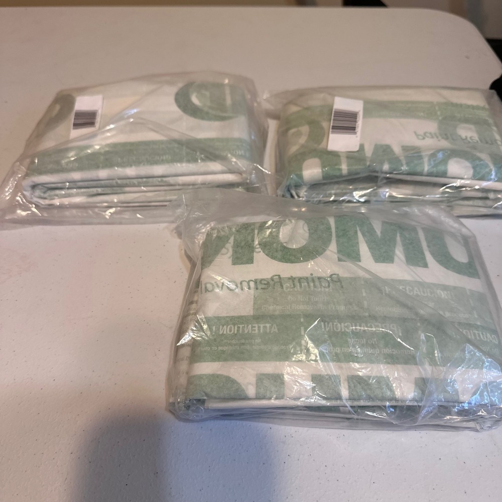 Lot of 3 Dumond 1024 Laminated Paper Paint Removal Green White Stripping